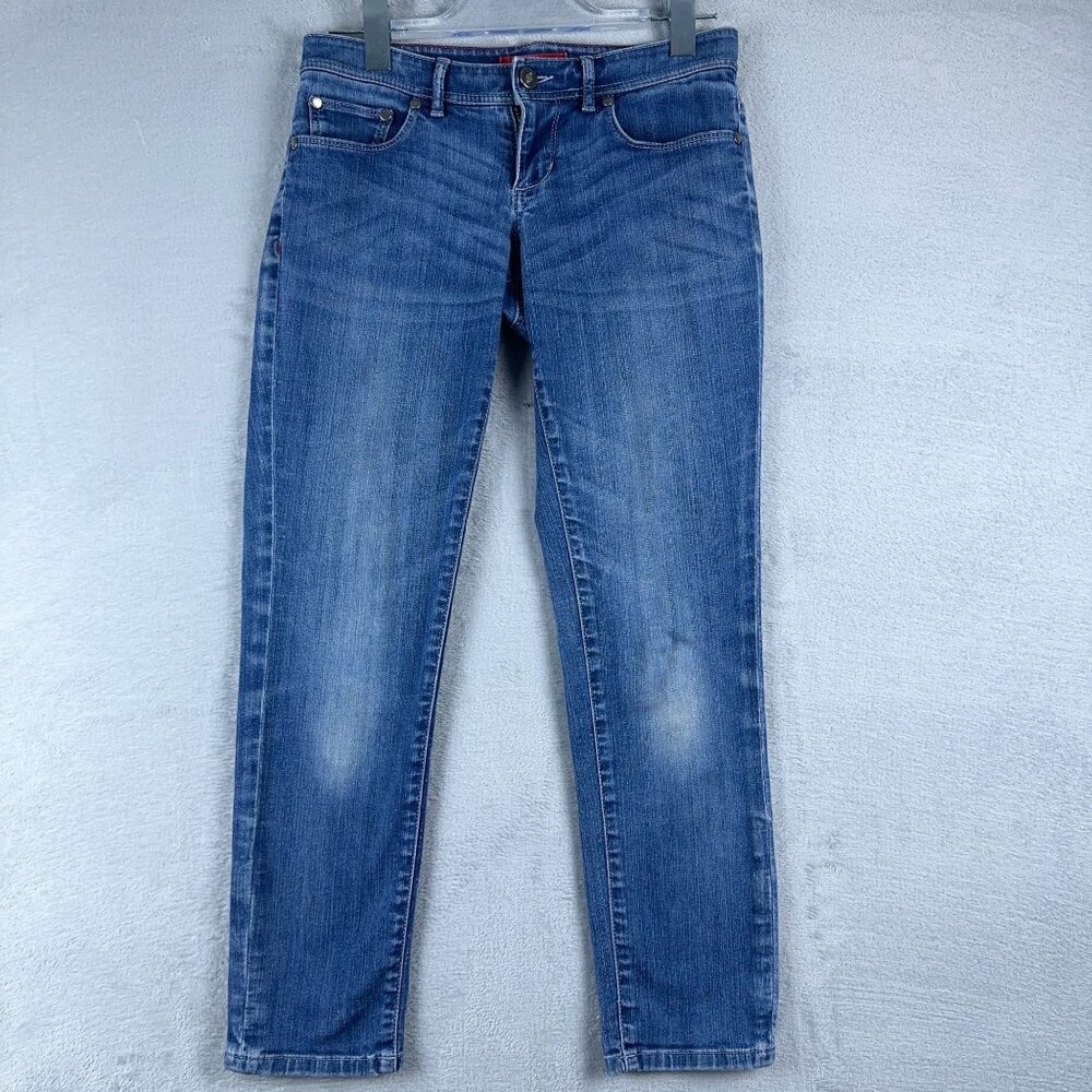 L.L. Bean Skinny Jeans Light Wash Denim Stretch Womens Blue Size W28